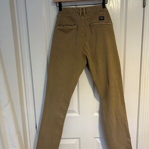 Billabong tan pants 28 in waist